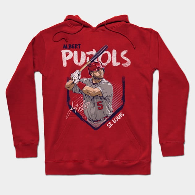 Albert Pujols St. Louis Base Hoodie by danlintonpro